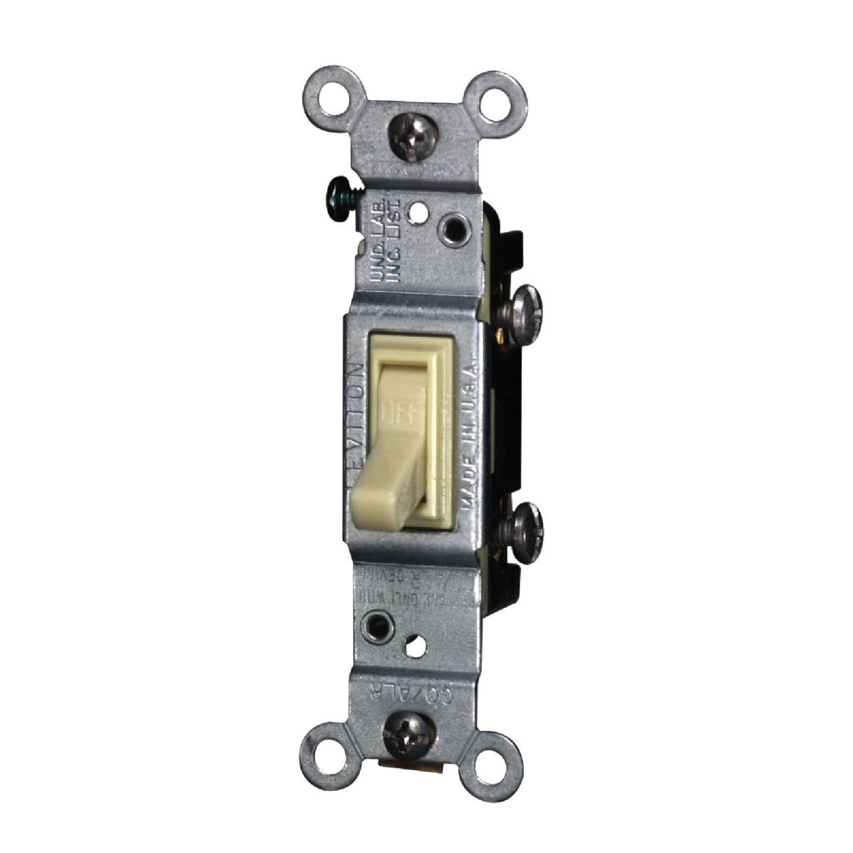 Item 508105, Quiet single pole switch ideal for controlling one fixture from a single 