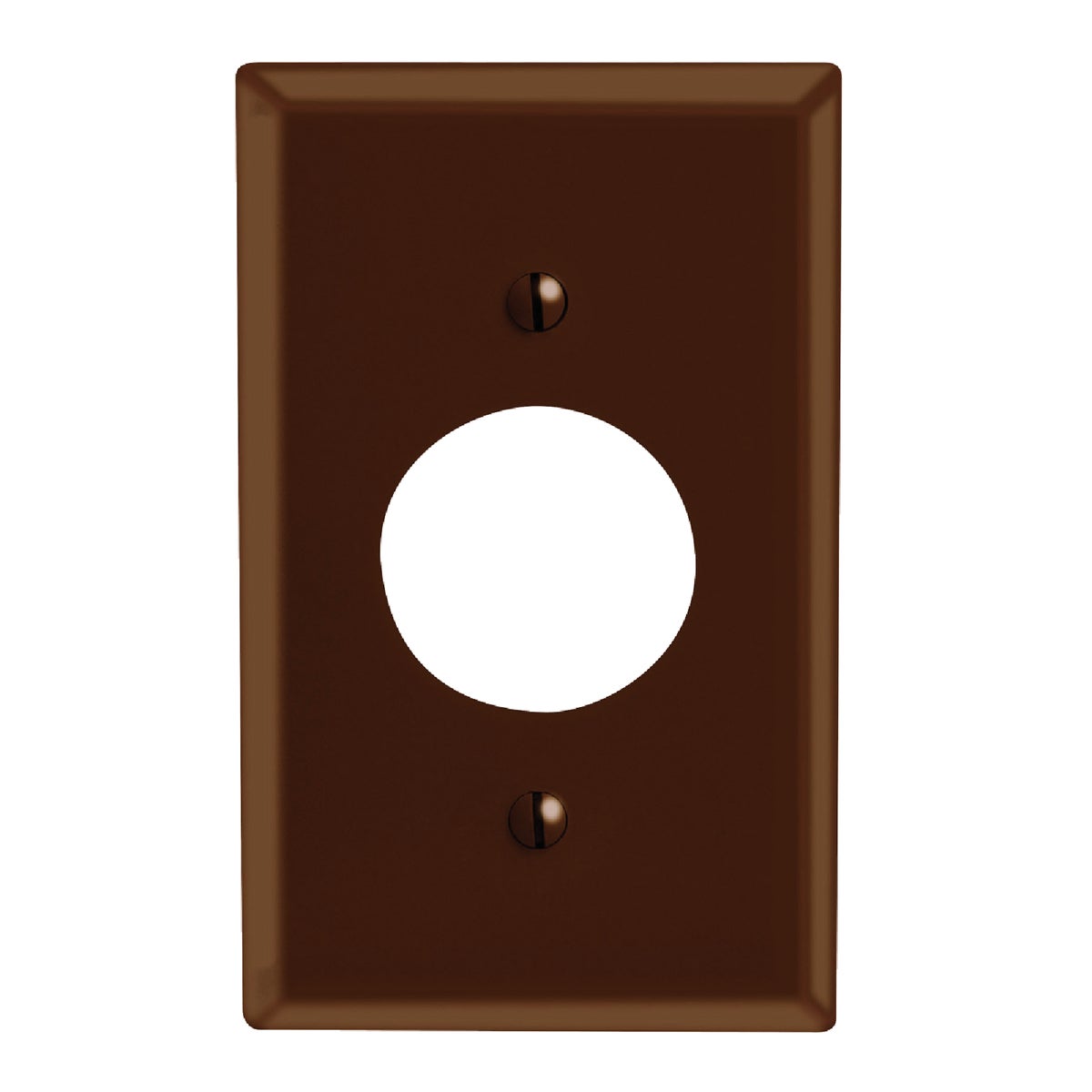 Item 509221, Smooth plastic, standard size single outlet wall plate. Durable.
