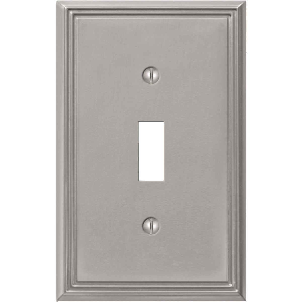 Item 511379, Metro Line cast metal, toggle switch wall plate.