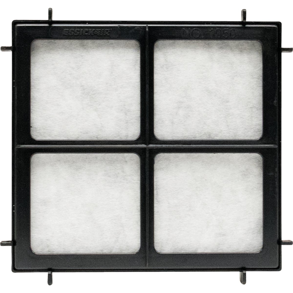 Item 512087, 2-stage filter traps airborne pollutants and odors.