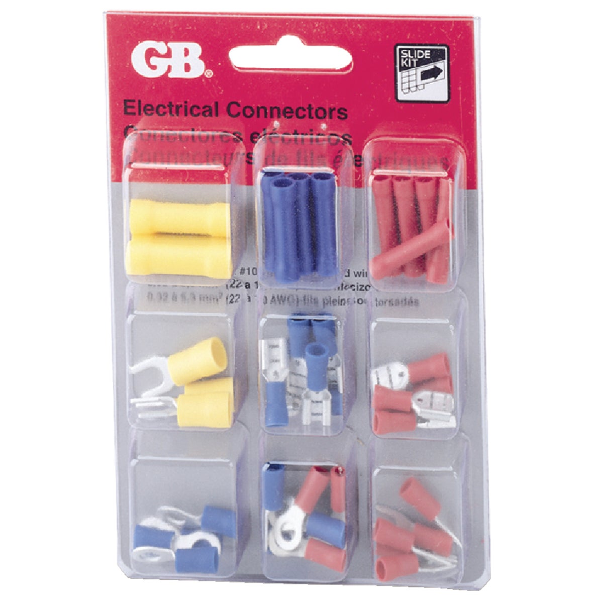 Item 514045, Termination made easy with this assortment pack of butt splices, Female 