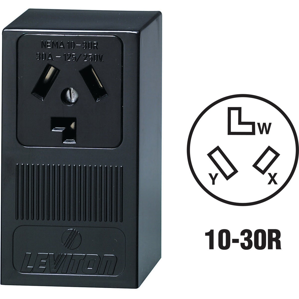 Item 514704, Dryer power outlet that accepts aluminum or copper conductors.