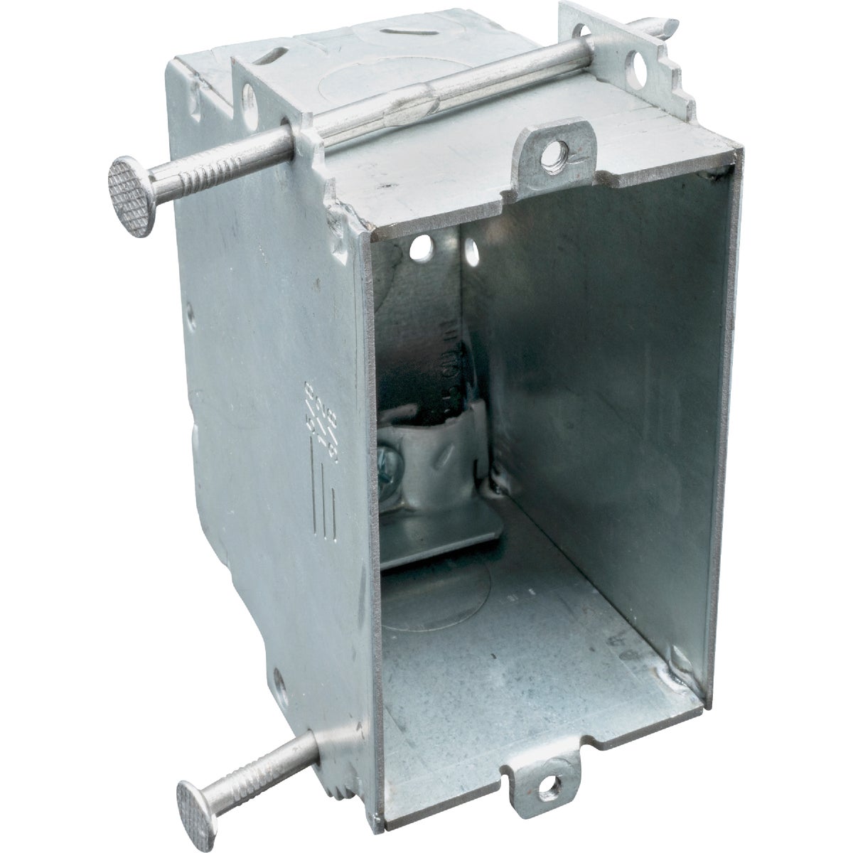 Item 522170, Durable welded steel electrical wall box.