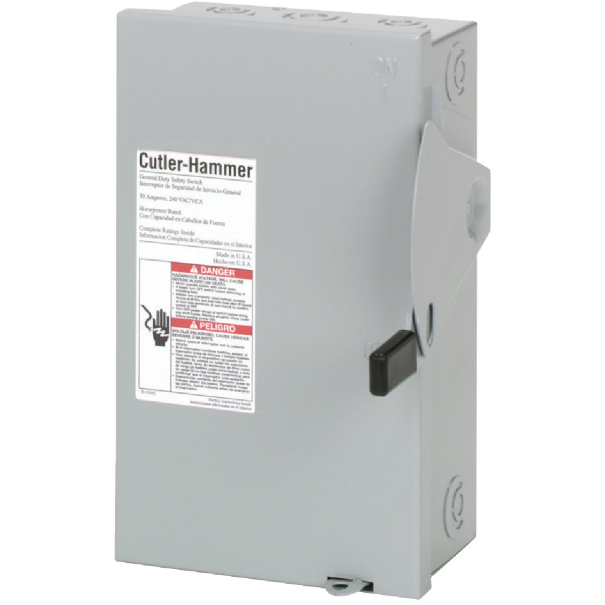 Item 522768, Fusible general-duty safety switch designed for residential and commercial 