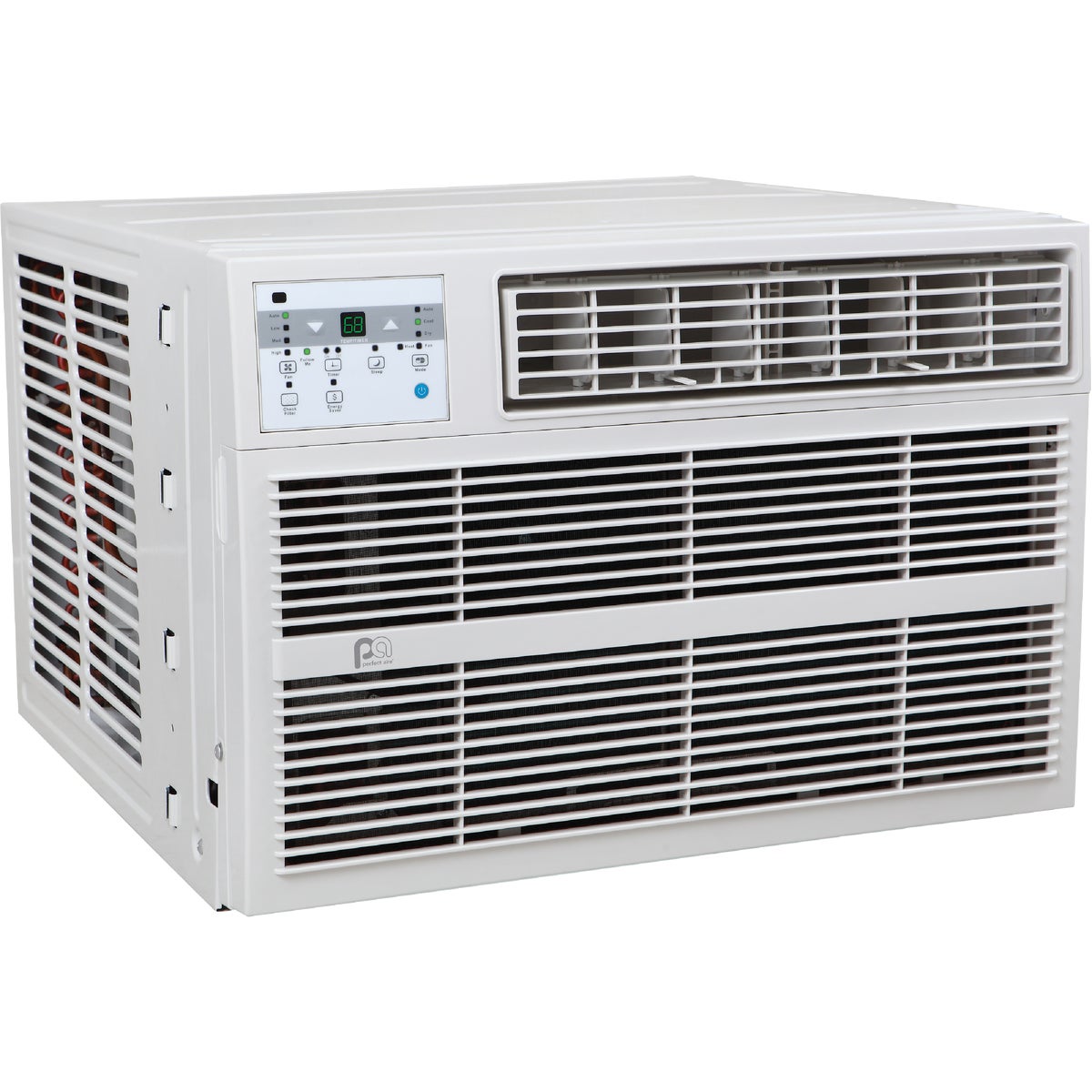 Item 524055, Window air conditioner that also features an electric heater.