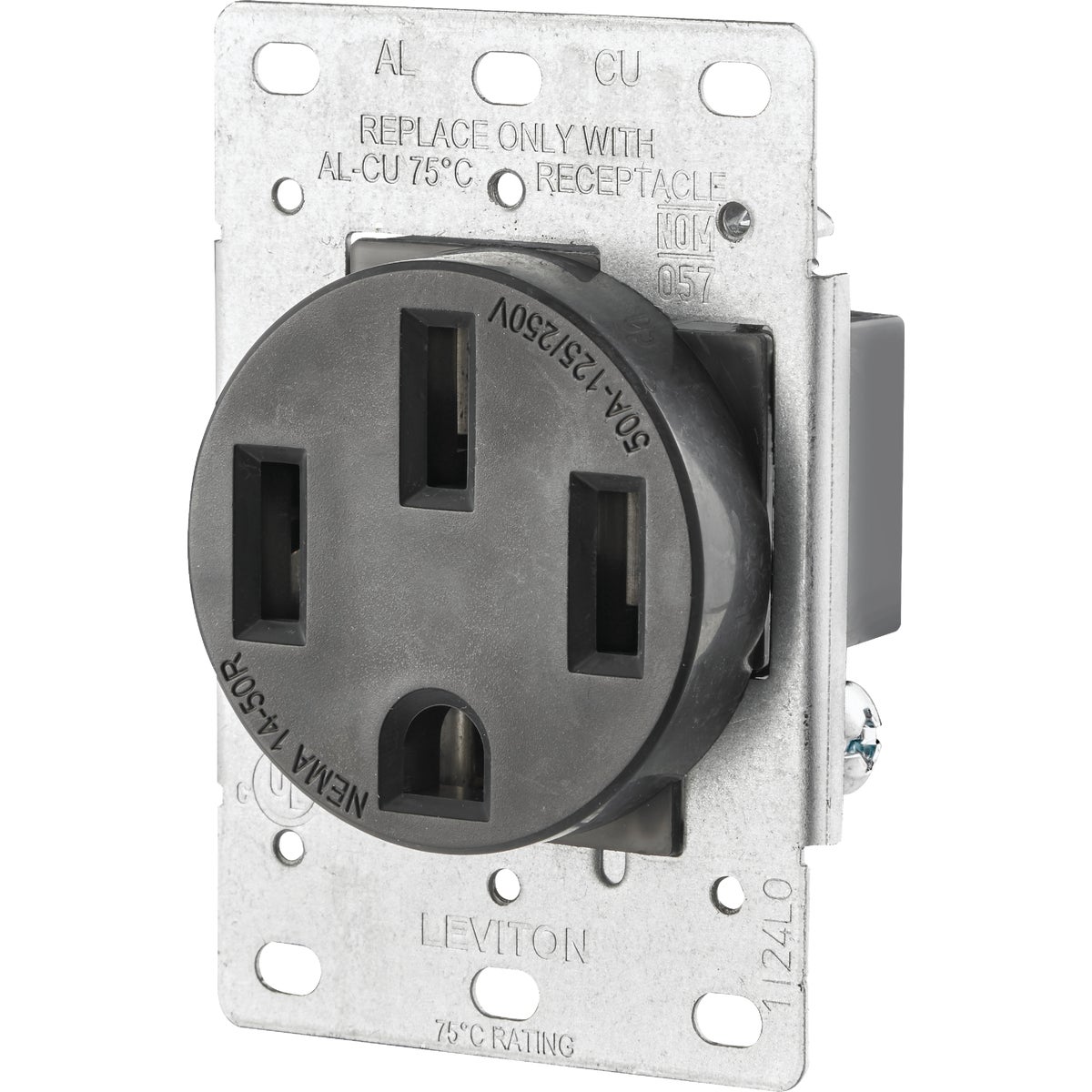 Item 524336, 3-pole, 4-wire grounding outlet for ranges.