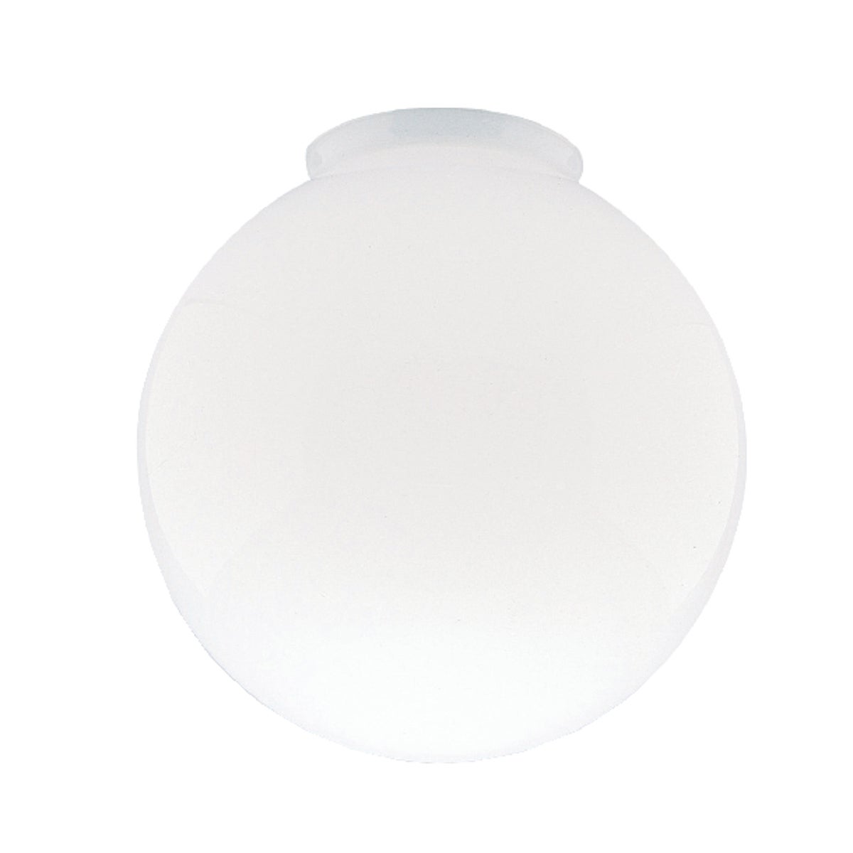 Item 525202, Gloss white classic replacement ceiling glass globe shade ideal for a 