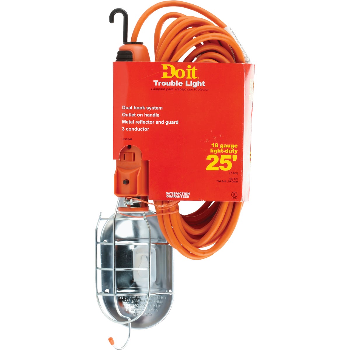Item 530544, SJTW premium grade, all-weather trouble light.