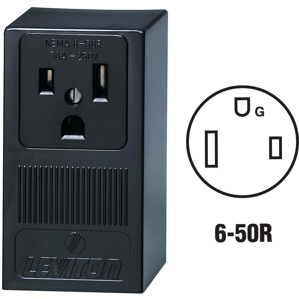 Item 532203, Power grounding outlet ideal for use with welders. 2-pole, 3-wire.