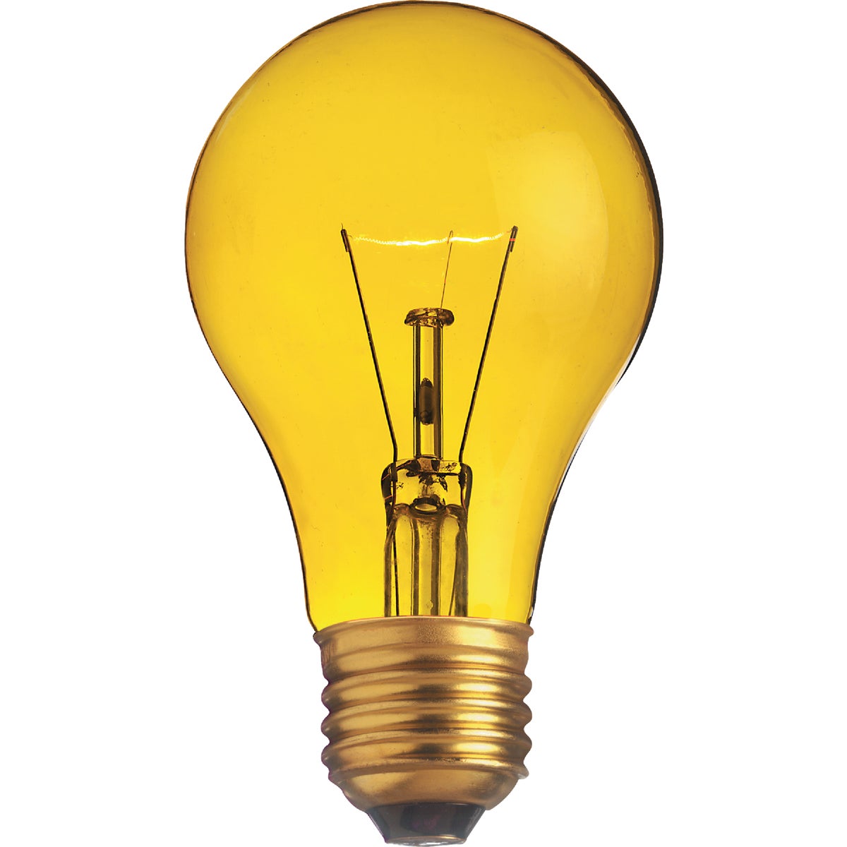 Item 535133, A19 incandescent party light bulb with medium base.