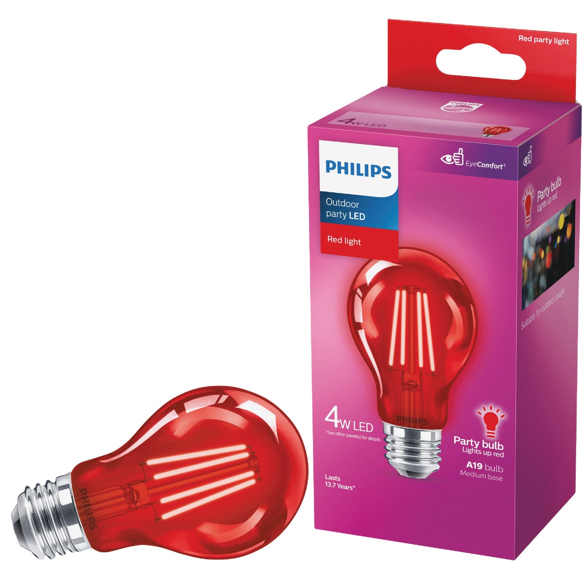 Item 535300, LED (light emitting diode) party bulb ideal for special occasions, holidays