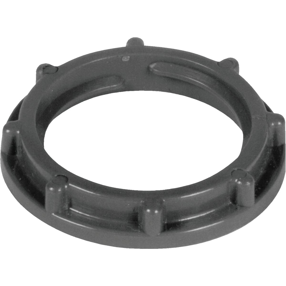 Item 538949, Locknut ideal for use with PVC (polyvinyl chloride) conduit.