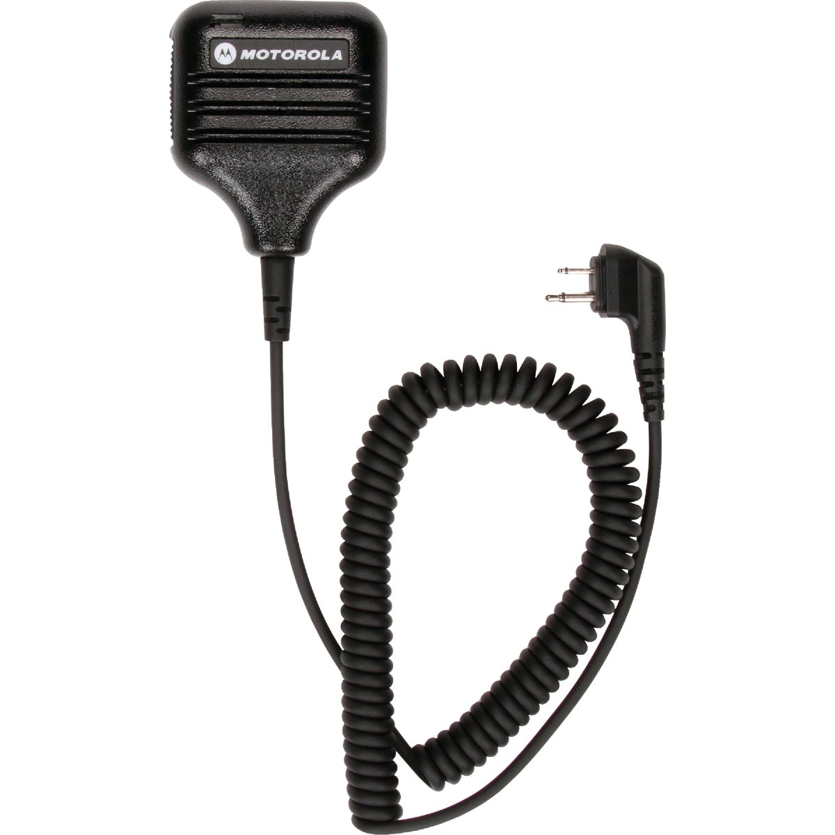 Item 551791, External speaker/microphone with push-to-talk button and adjustable spring 