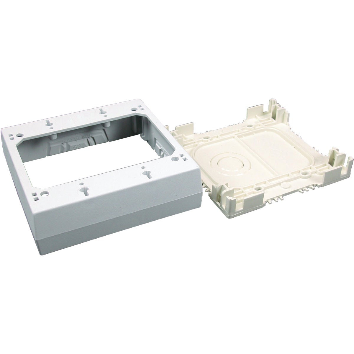Item 554421, Standard double gang switch and receptacle box to install switches and 