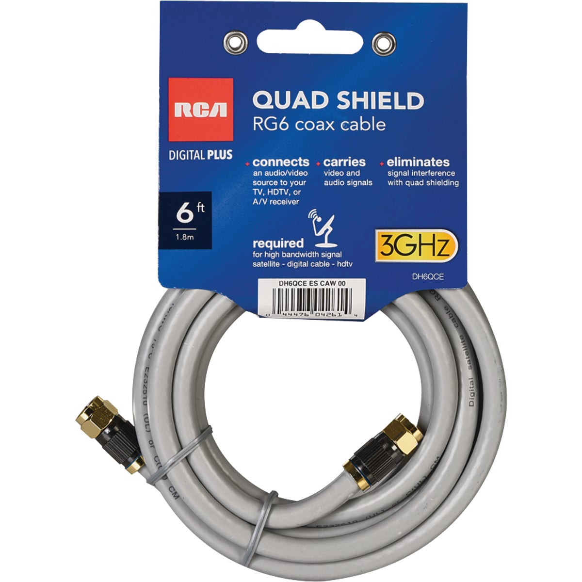 Item 561118, The Digital Plus quad RG6 coaxial cable is a quality digital cable that 