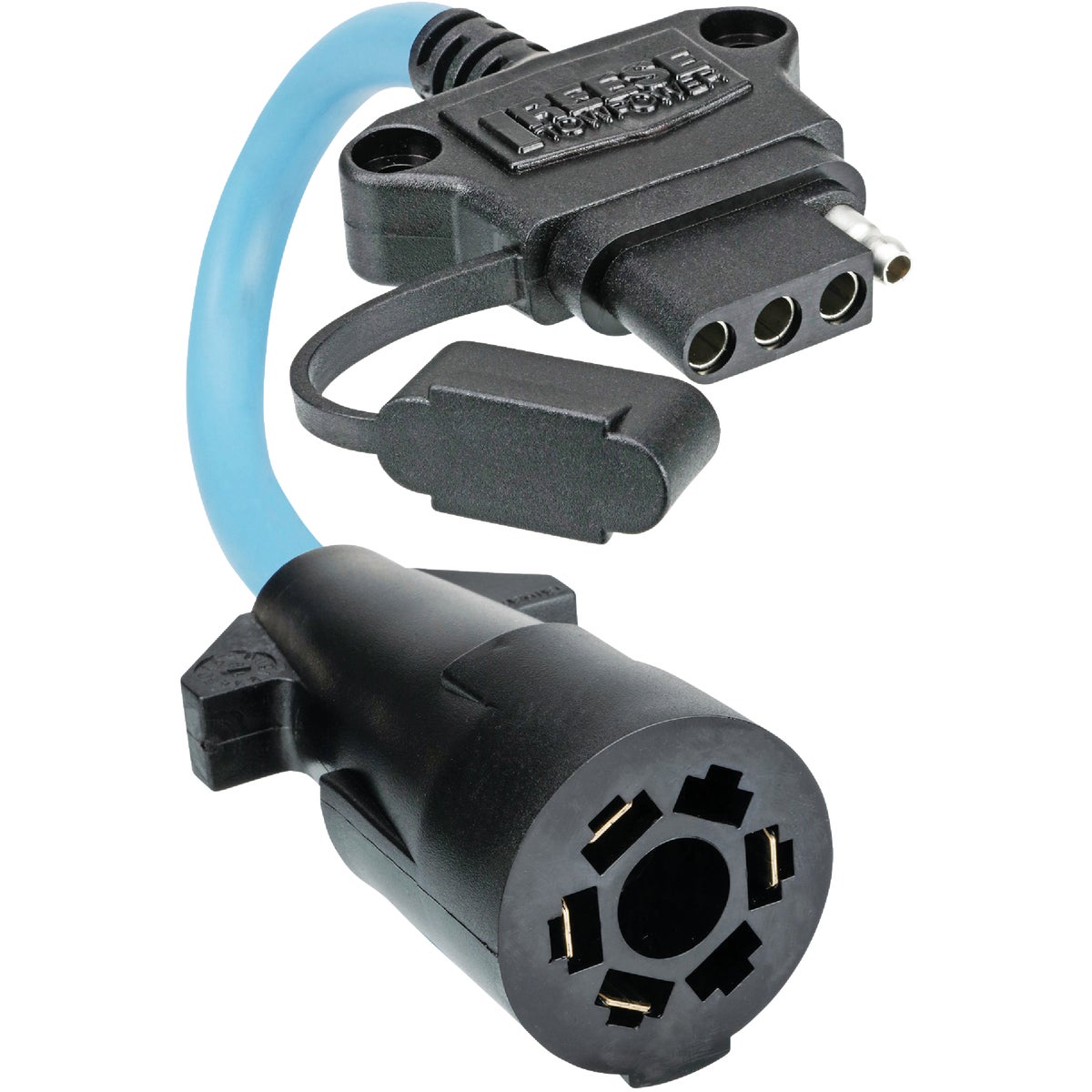 Item 570357, Quickly convert your 7-blade vehicle side connector to a 4-flat trailer end