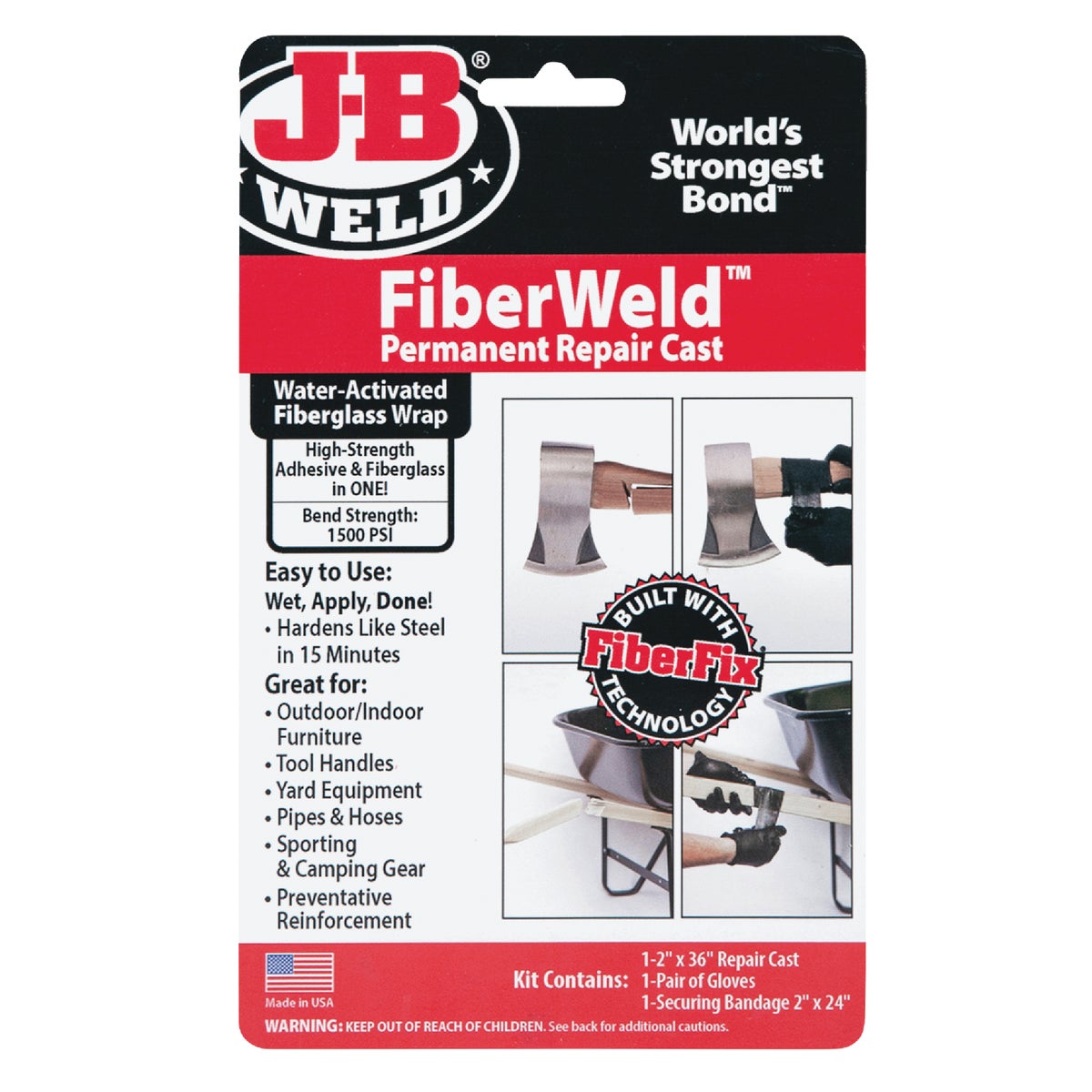 Item 570364, FiberFix combines industrial strength fiber and specialized resin into a 