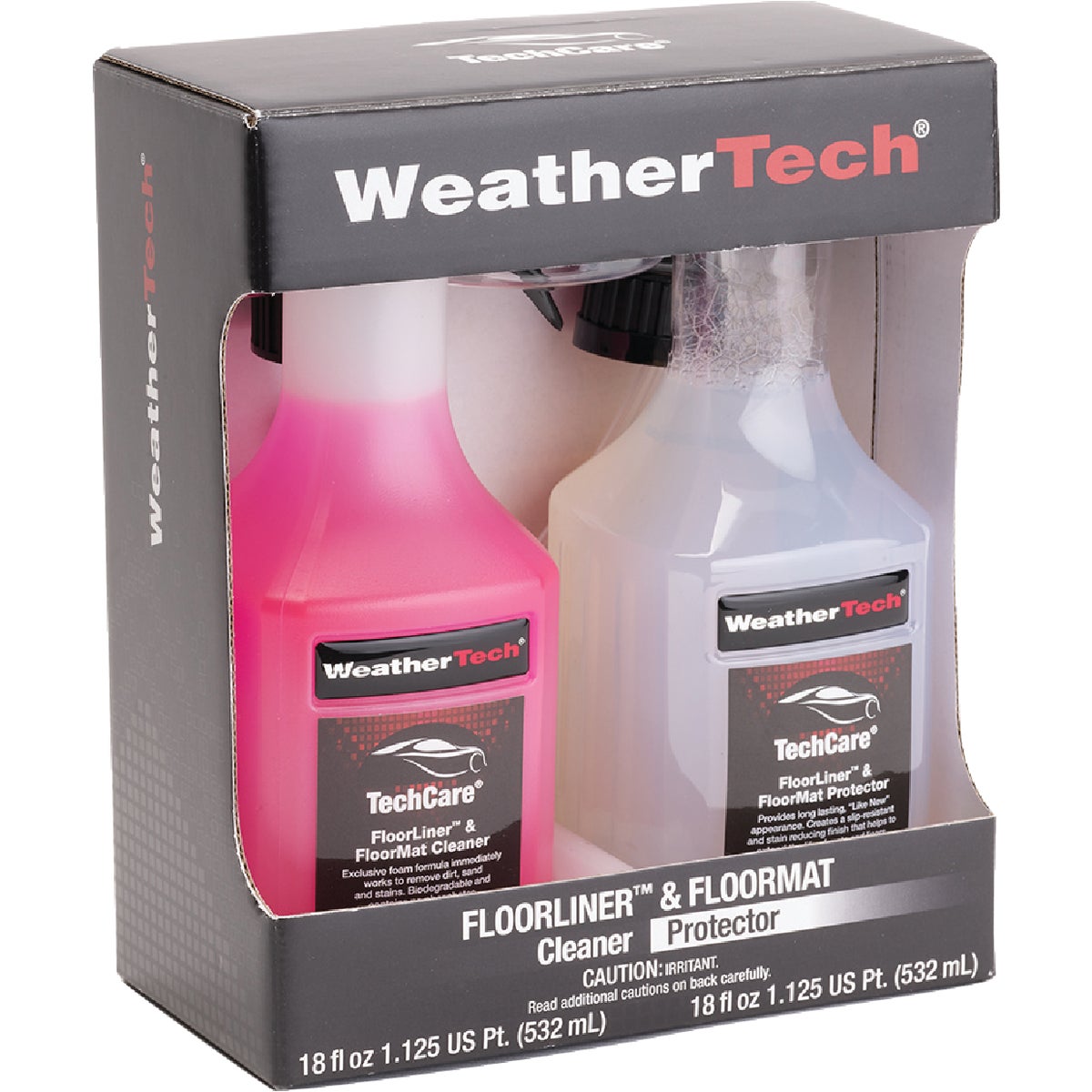 Item 570645, The WeatherTech TechCare Cleaner and Protector Kit is custom engineered 