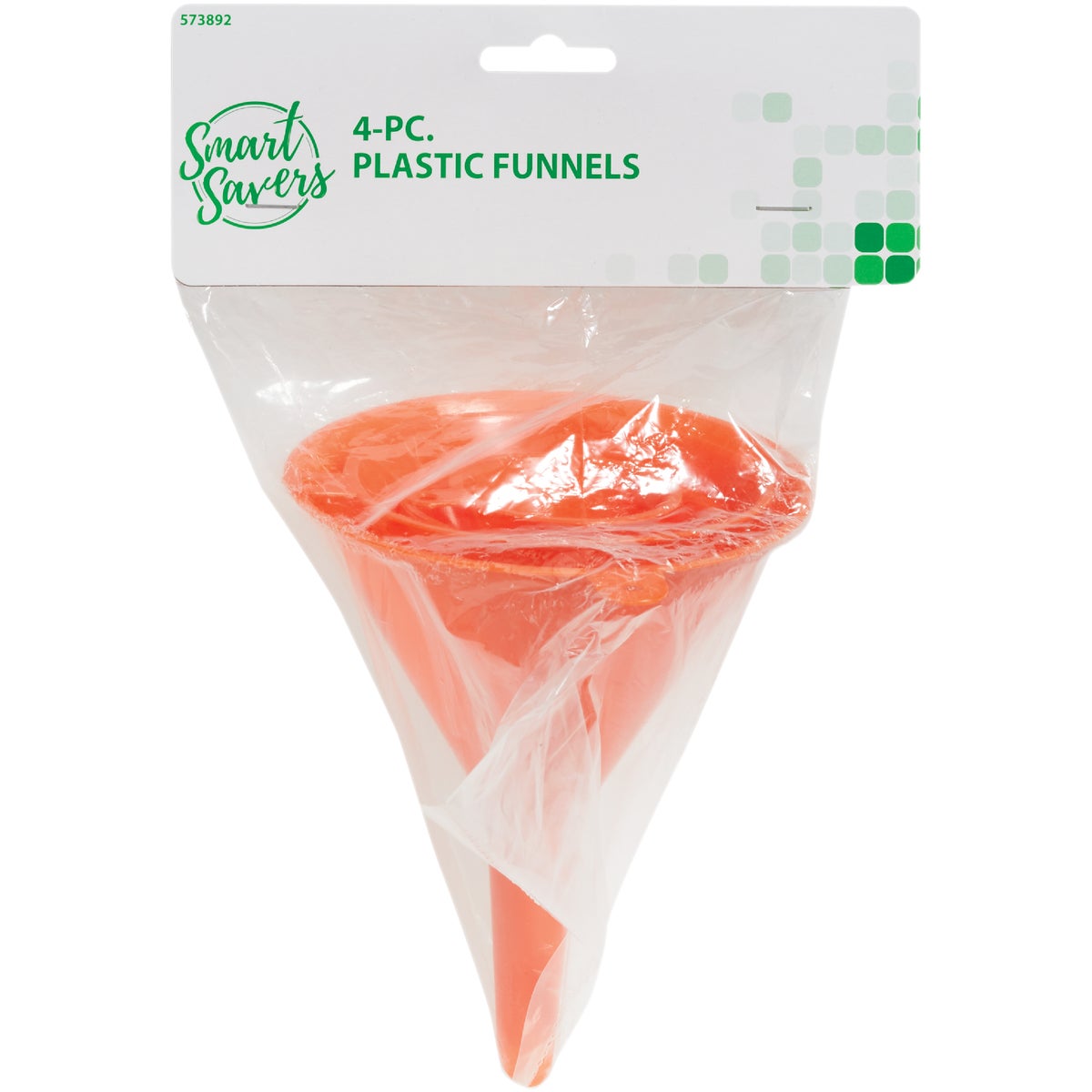 Item 573892, Smart Savers plastic funnel set.