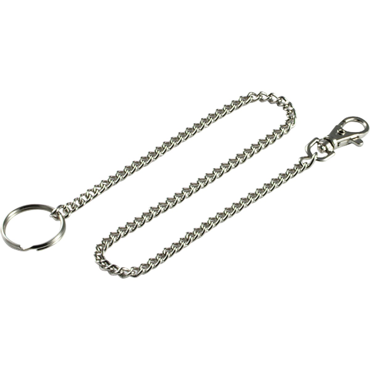 Item 574612, Trigger snap secures chain to belt loop or purse strap.