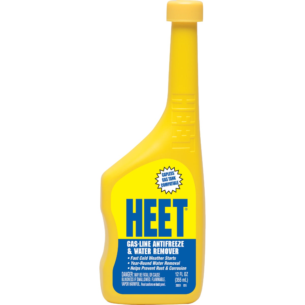 Item 574686, Heet aids in quick cold weather starts while preventing frozen fuel lines.