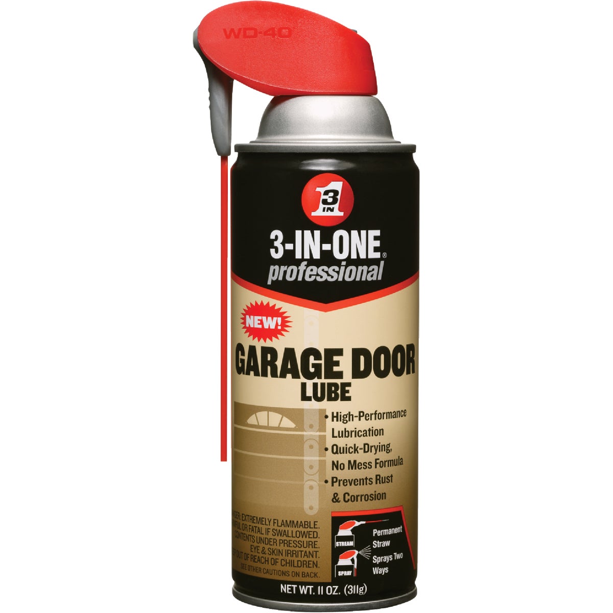 Item 574996, 3-IN-ONE professional garage door lube with Smart Straw.