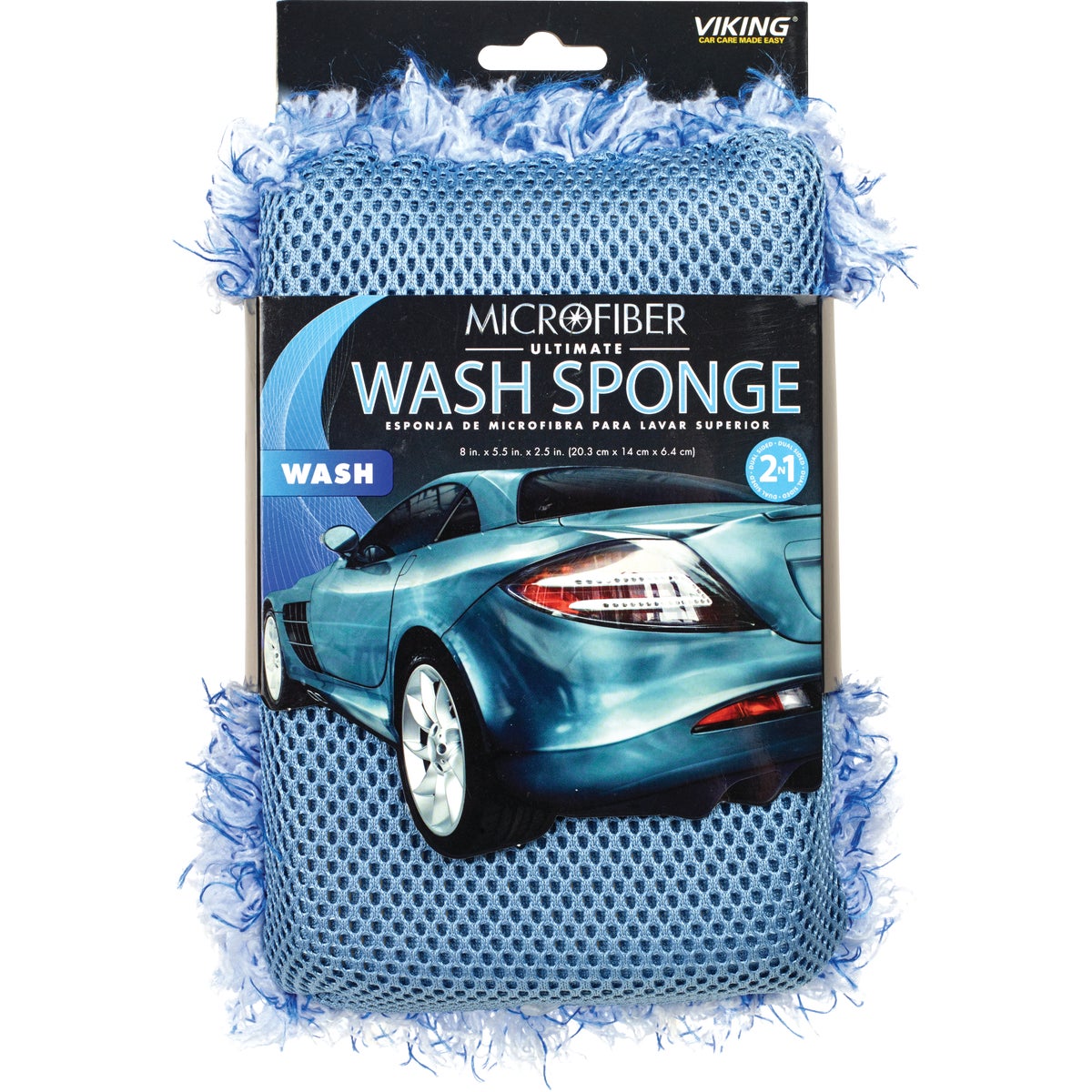 Item 575437, 2N1 Ultimate Wash Sponge features luxuriously soft microfiber to provide 