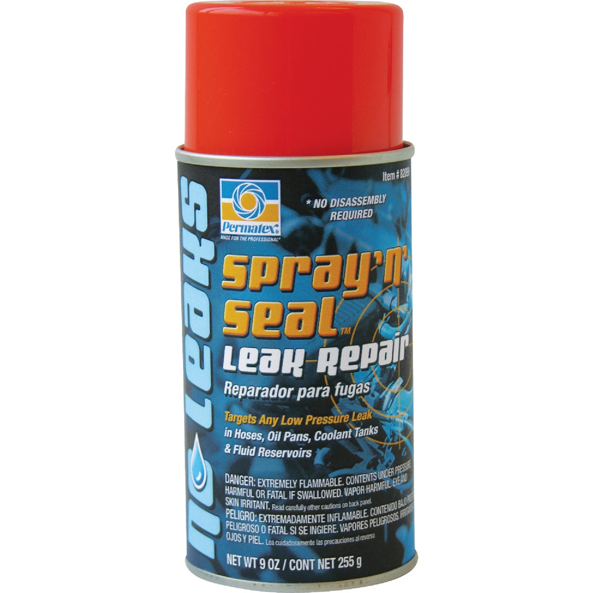 Item 575704, Spray'n'Seal Leak Repair is a sprayable sealer that forms a durable rubber 