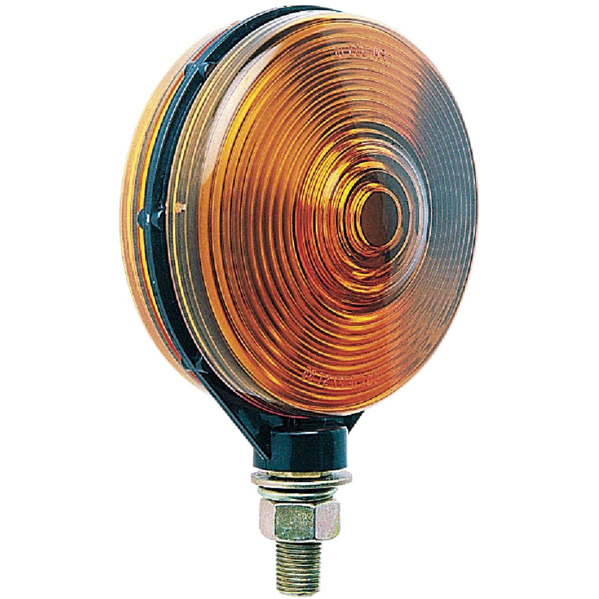Item 578057, Pedestal mount, double face amber light functions as combination turn 