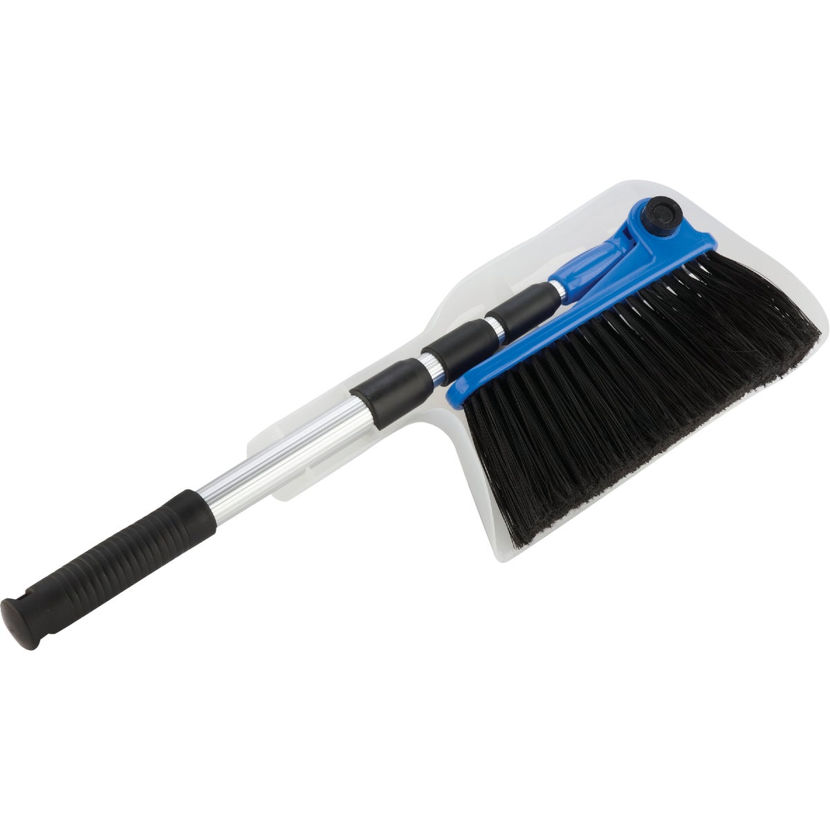 Item 578401, Full size, 52" long, broom telescopes down to just 24" for compact storage