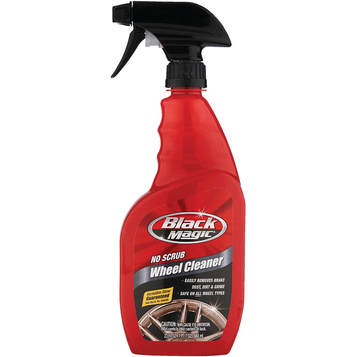 Item 579203, Black Magic No Scrub Wheel Cleaner dissolves grease, grime, oil and road 