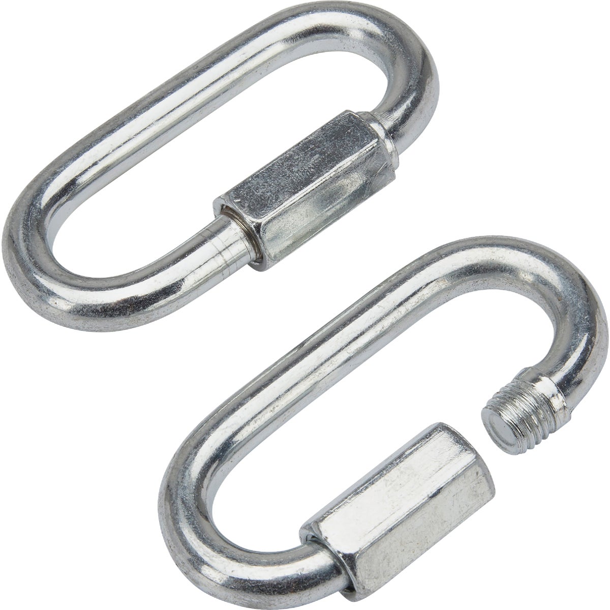 Item 579475, The TowSmart Quick Links are designed to be used with towing safety chains 