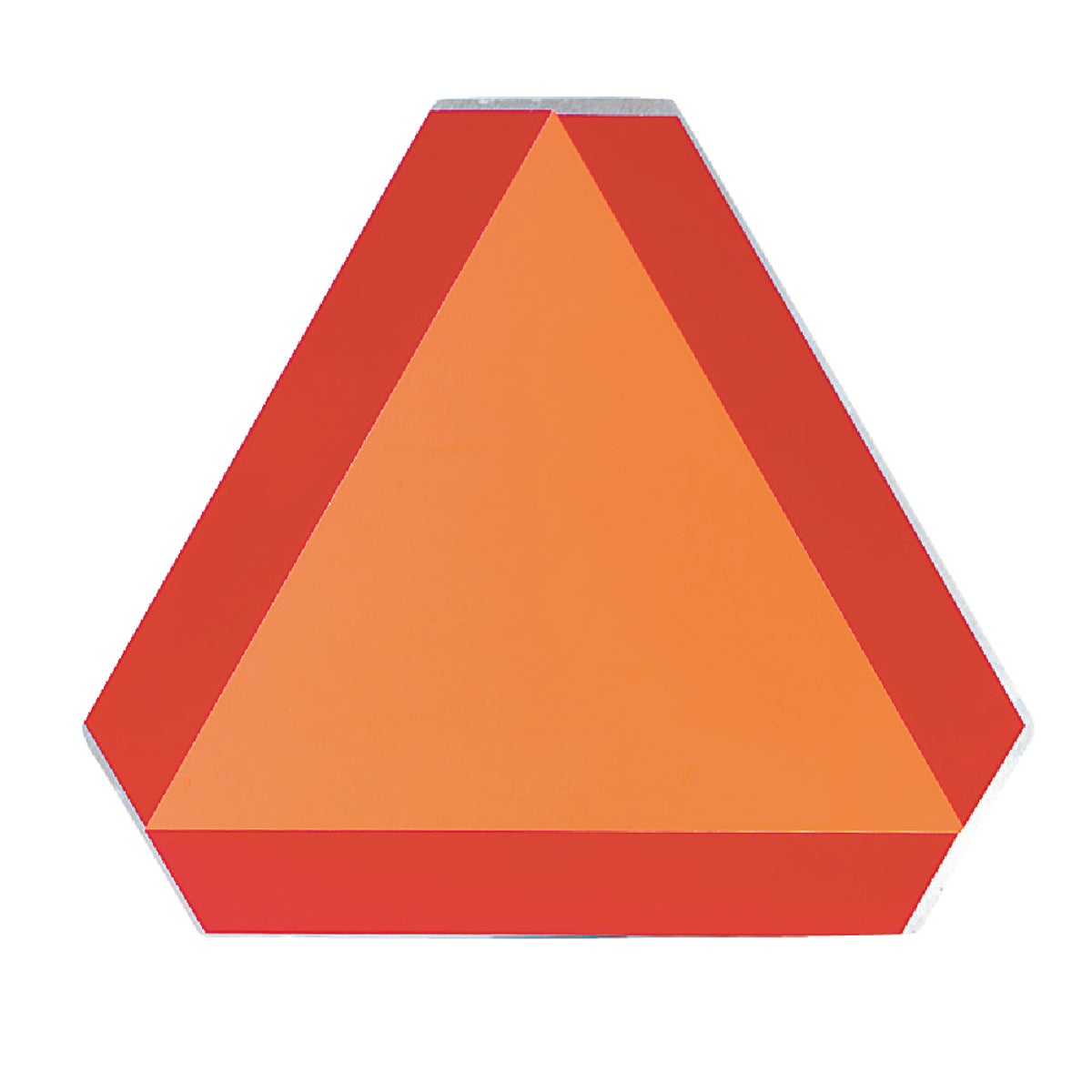 Item 579715, During daylight, the bright fluorescent orange solid triangle in center of 