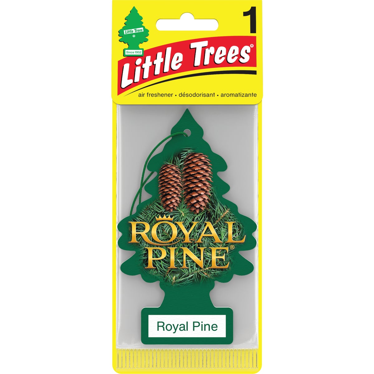 Item 579866, Little Trees air freshener can be hung anywhere for a fresh, long-lasting 