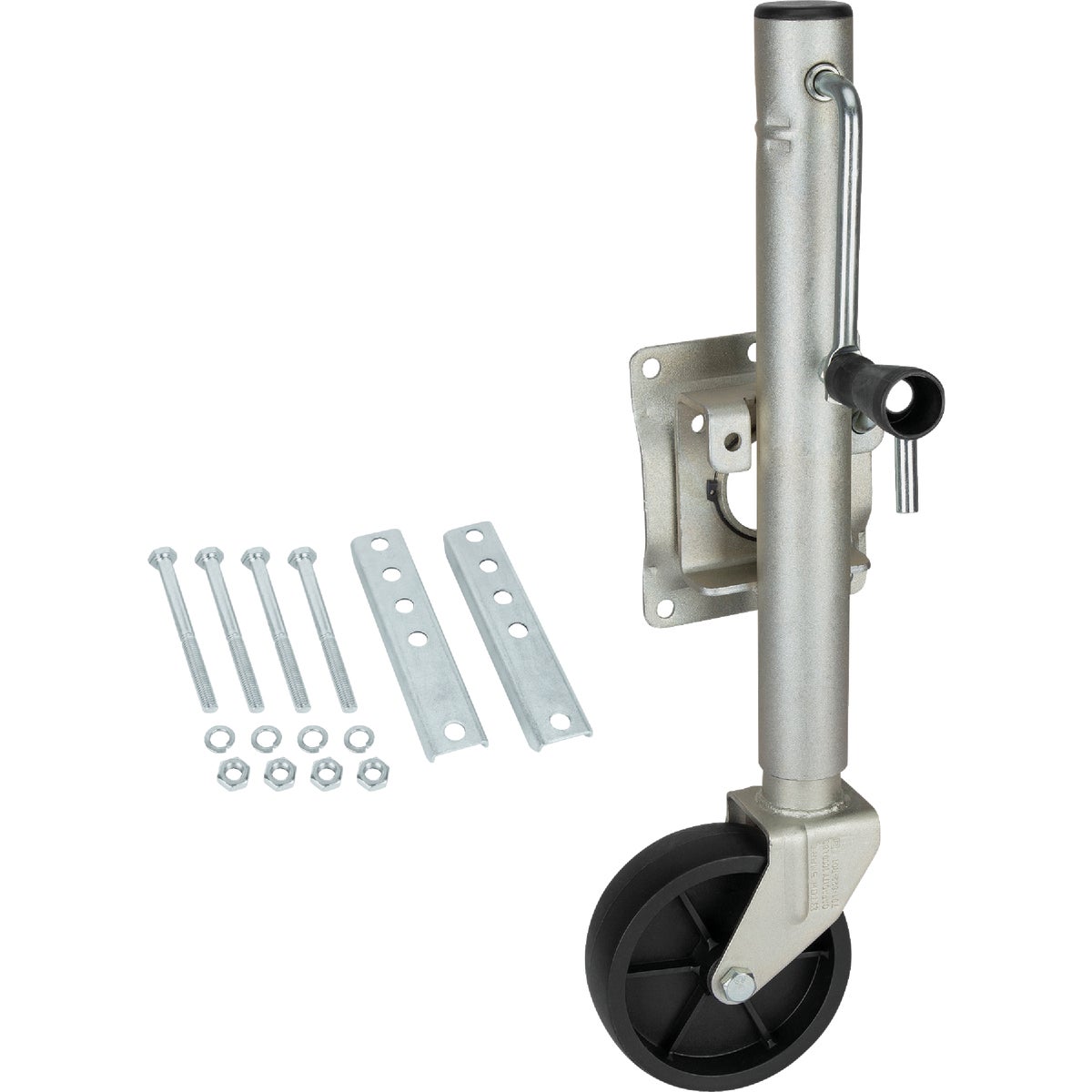 Item 582867, The Side Wind, Swing Down, Bolt On Trailer Jack allows you to raise and 