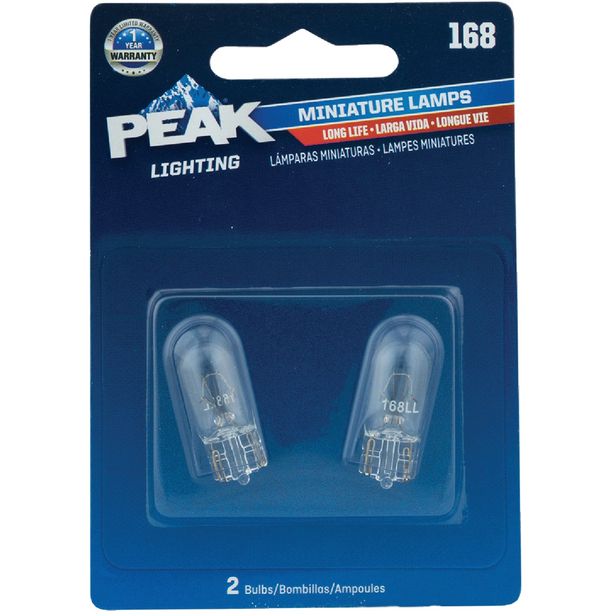 Item 583744, Save time and money by using PEAK Long Life lamps.