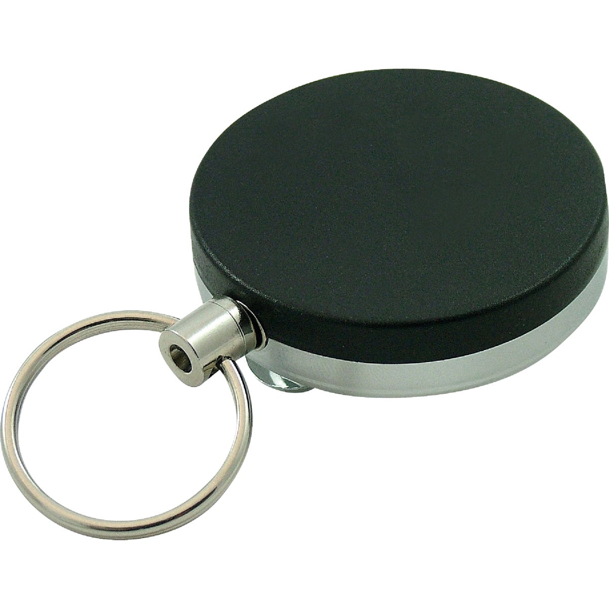 Item 584037, Durable retractable key chain that clips onto belt.