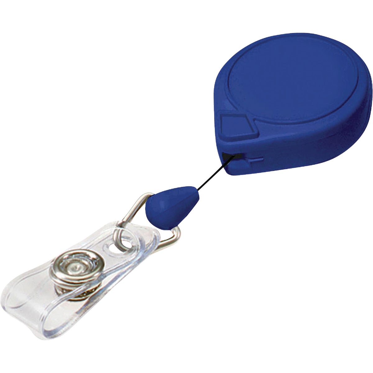 Item 584040, Durable, high-impact plastic case and 3-strand nylon cord with badge holder