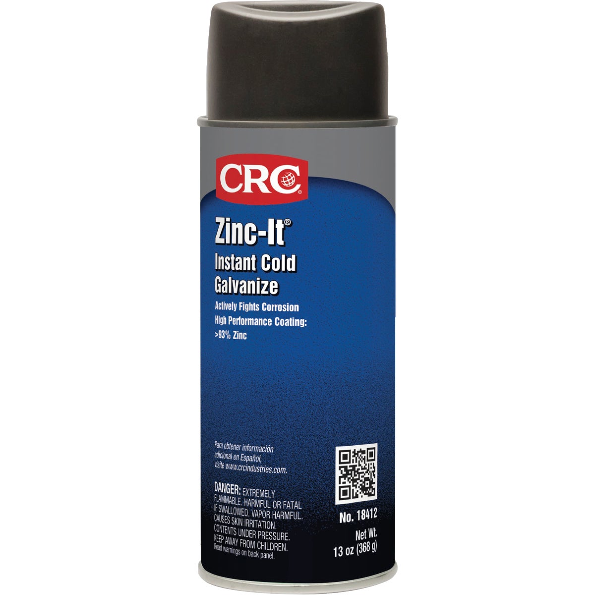 Item 588733, Zinc-It actively fights rust and corrosion with a film of greater than 93% 