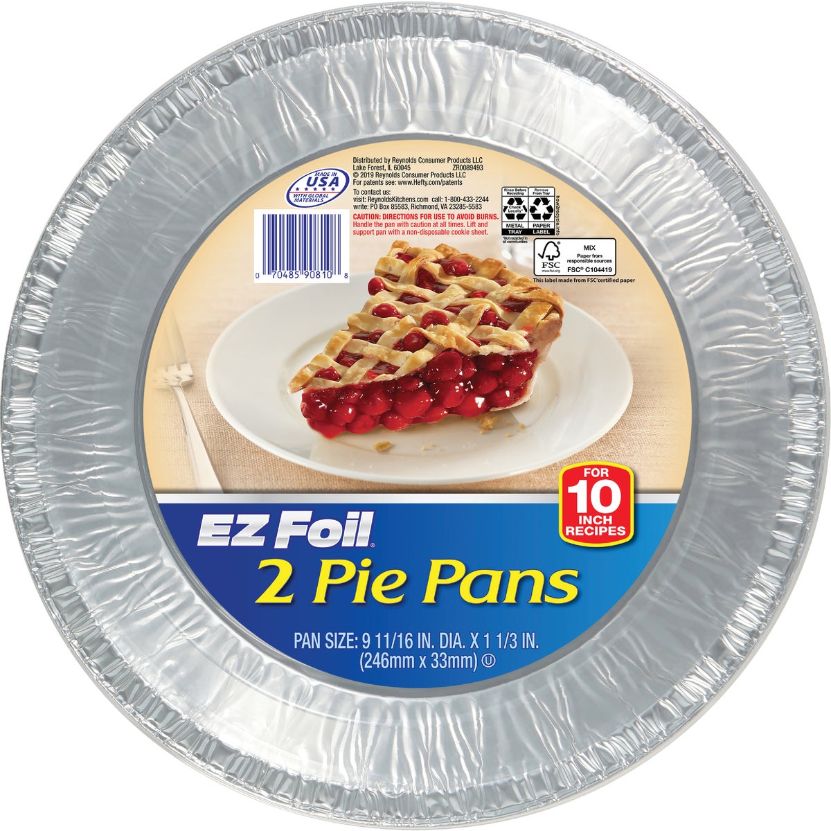 Item 600458, Extra large pie pans are ideal for 10 In. pie recipes.