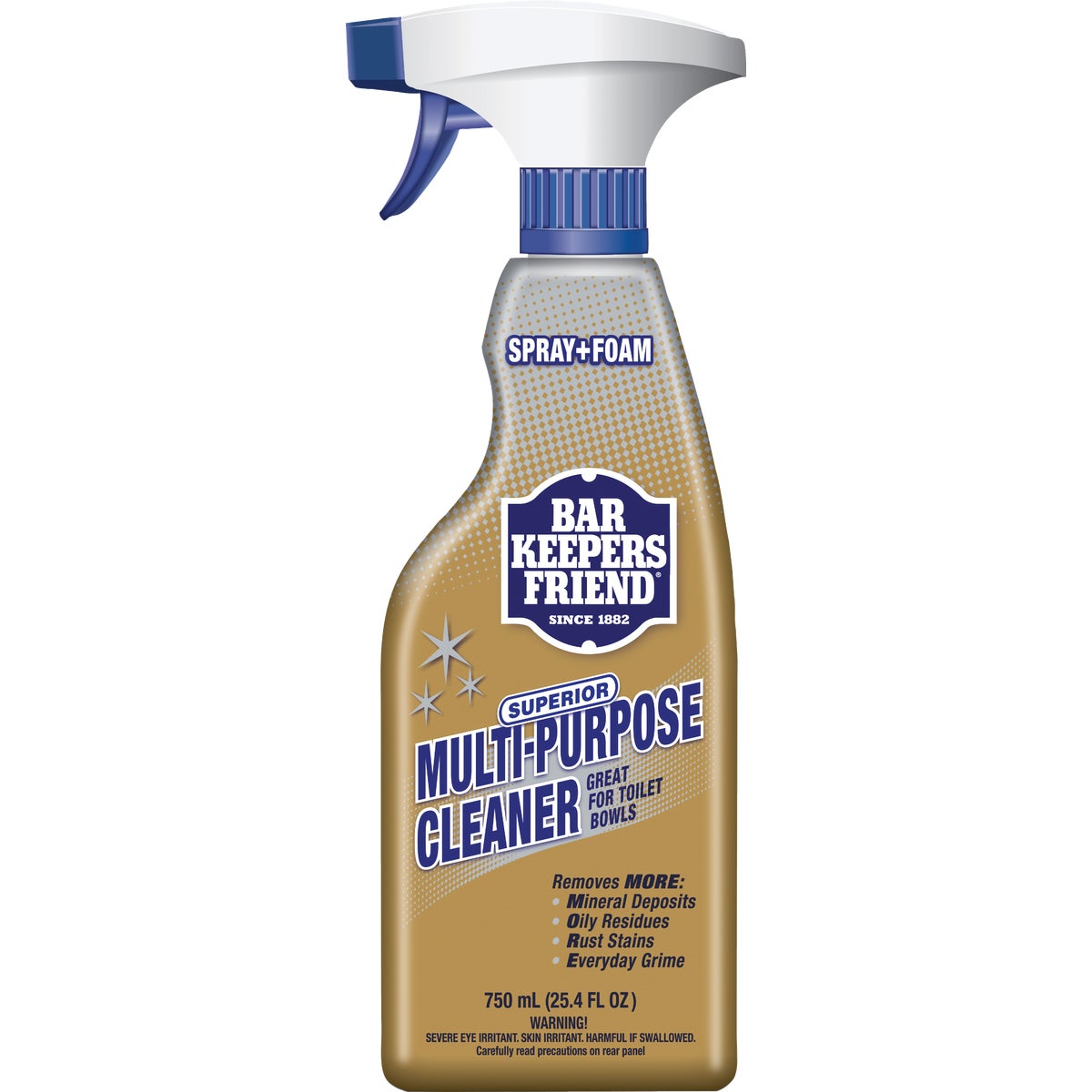 Item 600869, Bar Keepers Friend Spray and Foam Multi-Purpose Cleaner removes mineral 