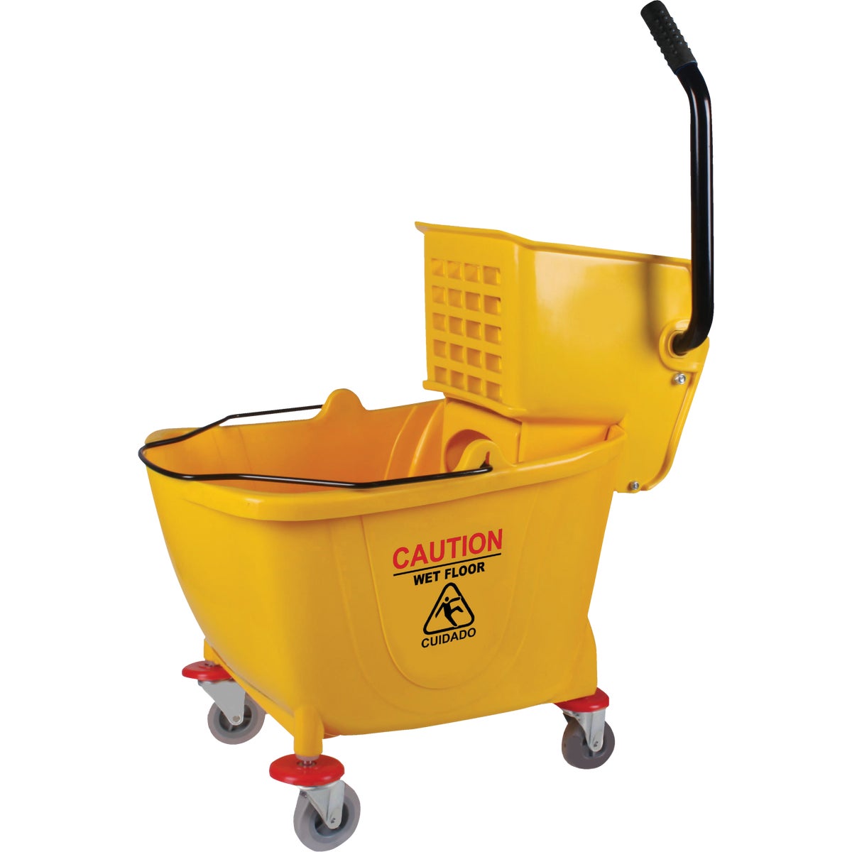 Item 601413, Side press wringer and mop bucket combo.