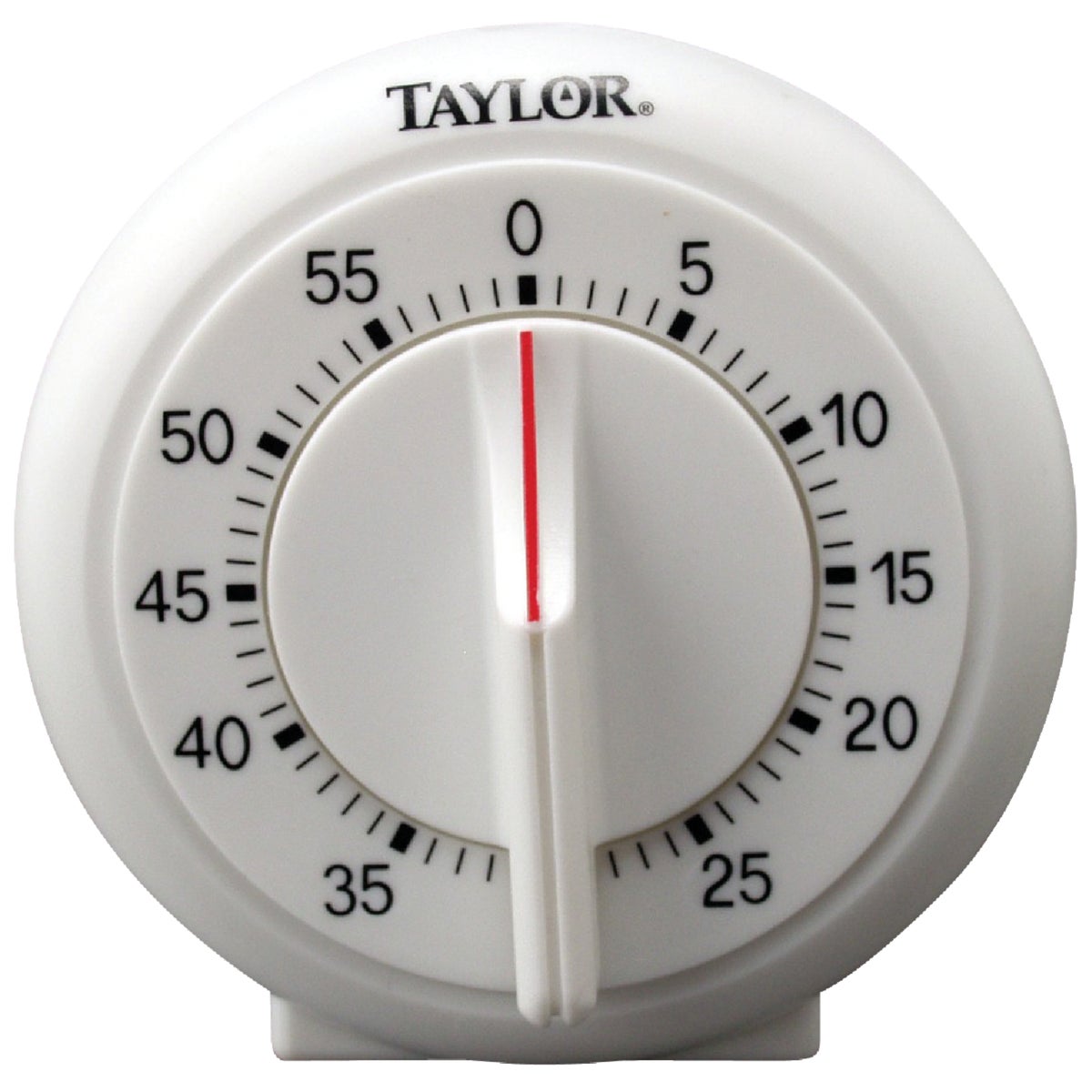Item 601557, Long ring bell alarm. Easy-to-read dial with large numbers. 1 hour timer.