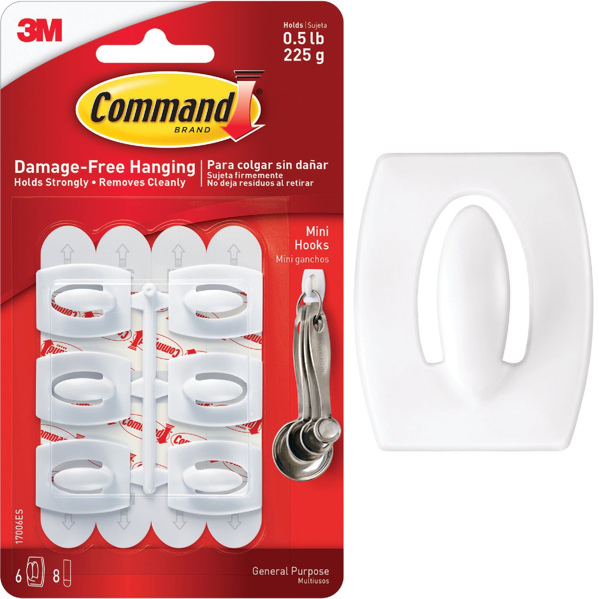 Item 601735, Forget about nails, screws and tacks, Command Clear Hooks are fast and easy