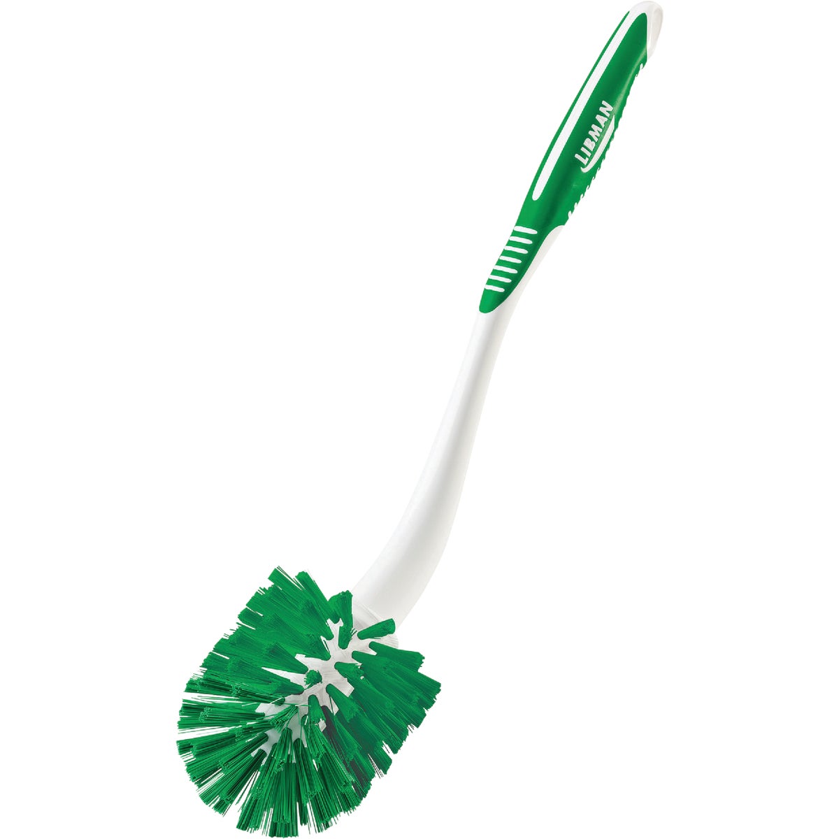 Item 602059, Angled toilet bowl brush to easily reach under the lip of the toilet for a 