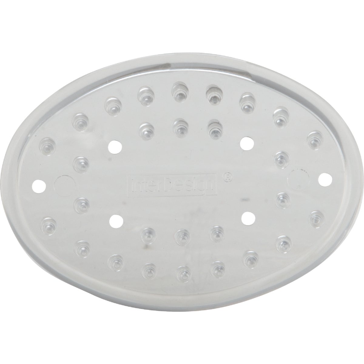 Item 602116, InterDesigns Soap Dish doesn't occupy much counter space due to its small 