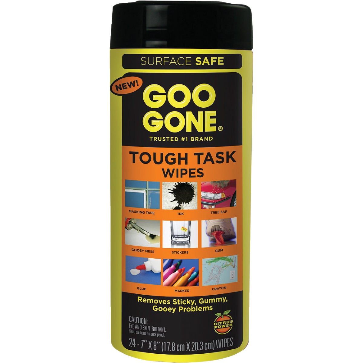 Item 602382, Easily removes sticky, gummy, gooey messes like crayon, marker, ink, 