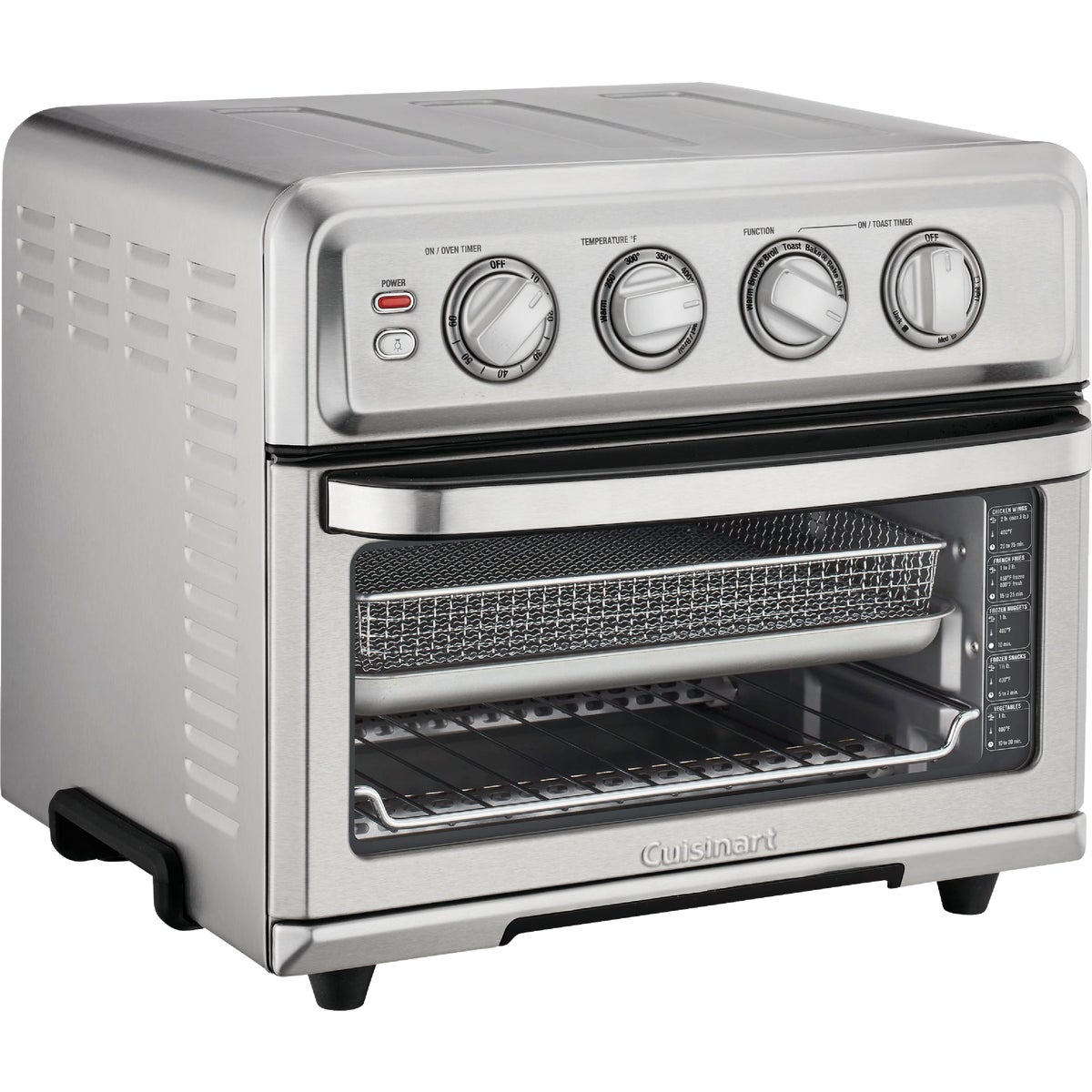 Item 603098, Premium full-size toaster oven with a built-in airfryer has 8 functions: 