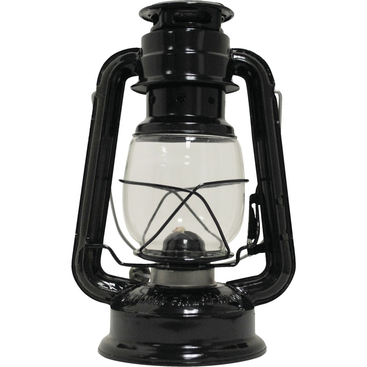 Item 603182, Black metal farmer style lantern burns up to 15 hours and holds 5 ounces of