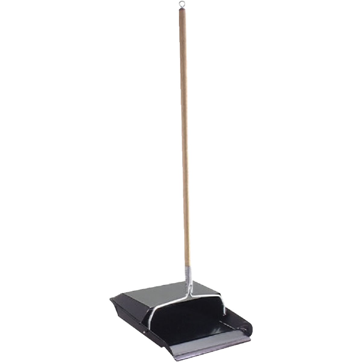 Item 603228, 30 In. hardwood handle prevents unnecessary bending to clean up.
